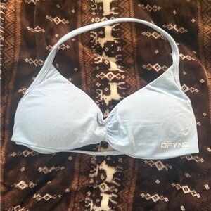 DFYNE sports bra light blue